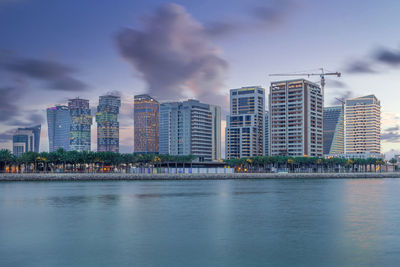 Lusail skyline view, lusail marina qatar