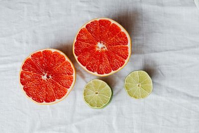 Close-up of oranges on table