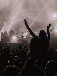 Crowd at music concert