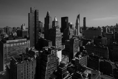 Low angle view of modern buildings