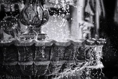 Close-up of splashing water