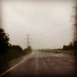 Road in foggy weather