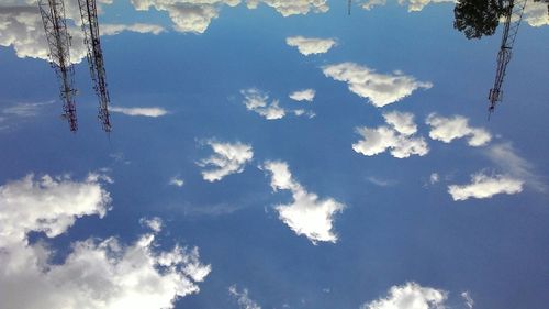 Low angle view of clouds in sky