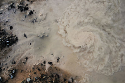 Close-up of rippled water against the sky