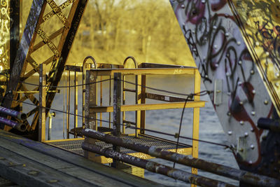 Close-up of metallic structure