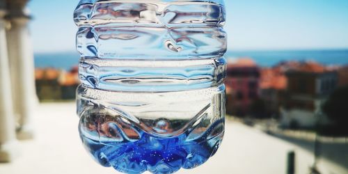 Close-up of drink in glass on table