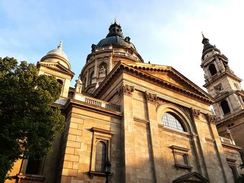 Low angle view of church against sky