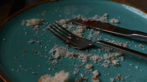 Close-up of cake on plate