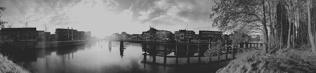 River with buildings in background