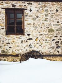 Close-up of house window