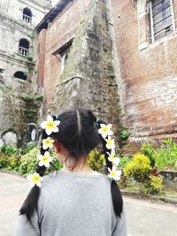 Hair decoration. flowers