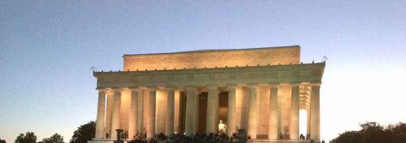 Low angle view of historical building against sky