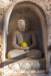 Low angle view of statue