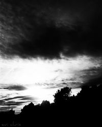 Low angle view of cloudy sky