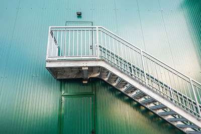 Low angle view of bridge against building