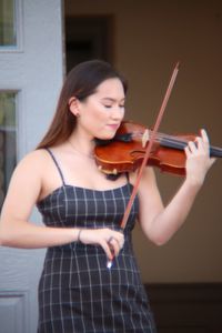 Young woman looking at camera