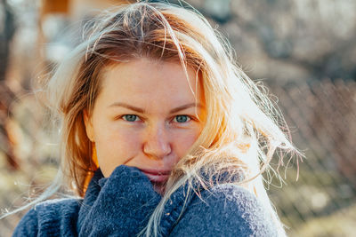 Close-up portrait of girl