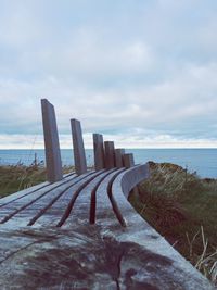 Scenic view of landscape against cloudy sky