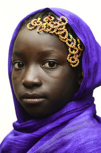 Close-up portrait of a girl