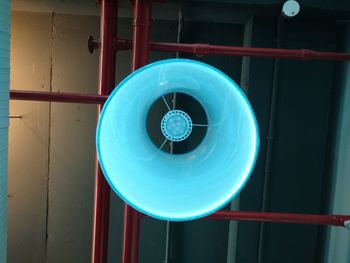 Close-up view of blue background