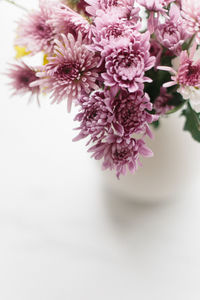 Close-up of cherry blossom against white background