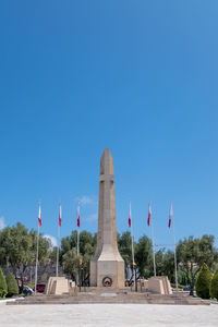 Valletta, malta, 4 may 2023. the wwi and wwii memorial in floriana.