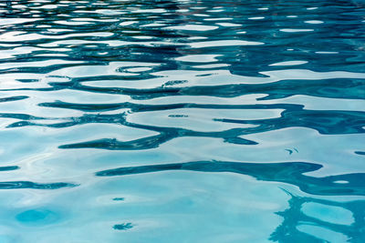 High angle view of swimming pool in sea