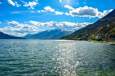 A glimpse of lake como and its villages, from gera lario.