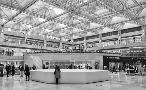 People waiting at airport