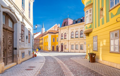 Street amidst buildings in city