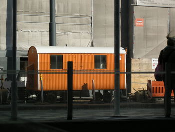 Train at railway station