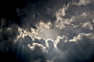 Low angle view of clouds in sky