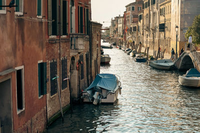 Boats in canal