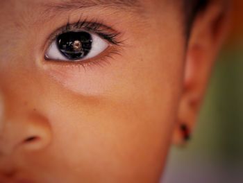 Close-up portrait of boy