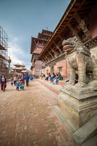 Group of people in historic building