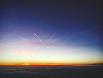 Scenic view of sky at night