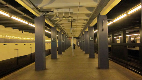 Empty corridor of modern building