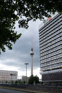 Low angle view of buildings against sky