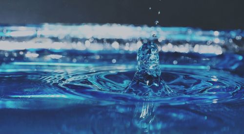 Close-up of water splashing