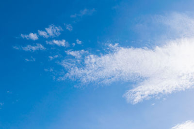 Low angle view of clouds in sky