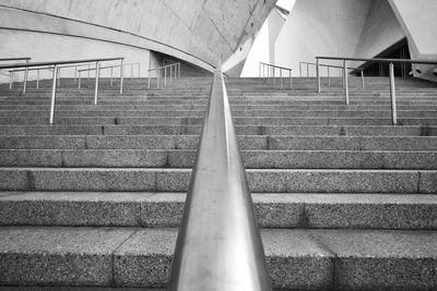 Low angle view of staircase in building