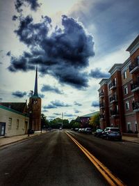 View of church against cloudy sky