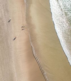 Aerial view of beach during sunny day