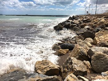 Scenic view of sea against sky