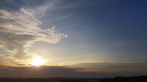 Scenic view of sky during sunset