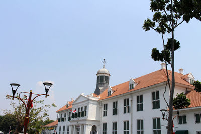 Low angle view of buildings against sky