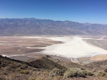 High angle view of a desert