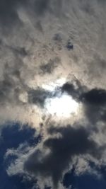 Low angle view of clouds in sky