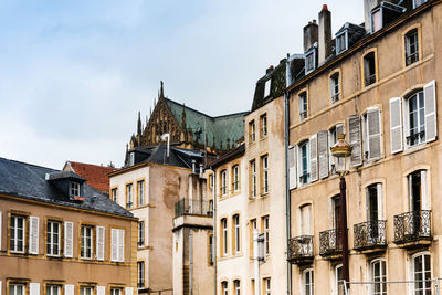 Low angle view of residential buildings