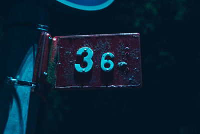 Close-up of old telephone booth